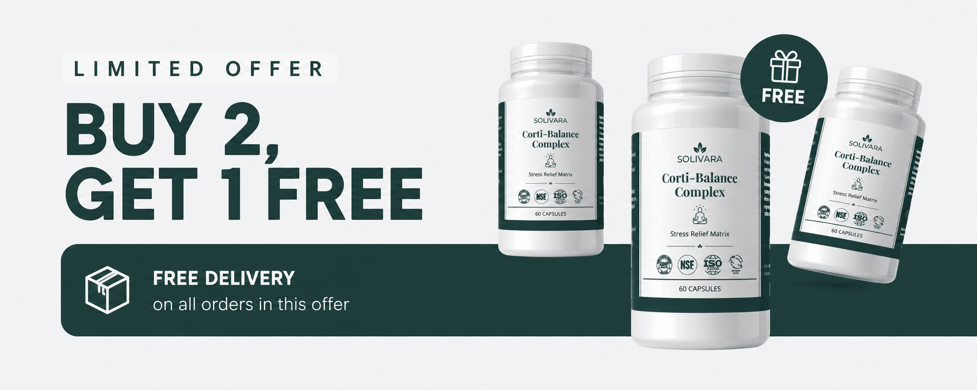 Carri-Balance Complex' supplement with buy 2, get 1 free offer